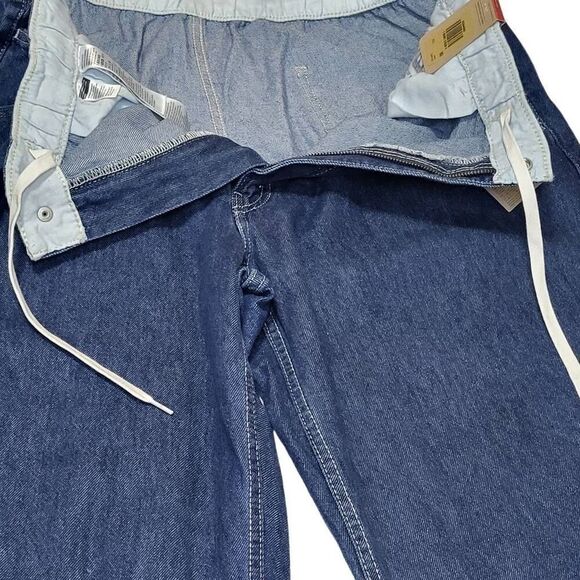 Levi's Stay Loose Boxer Taper Jeans Men's Size XXL Blue Medium Wash Elastic Wais - Picture 4 of 13